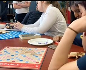 Students playing games
